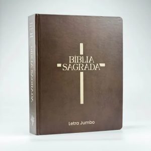 Bíblia L. Jumbo capa dura - marrom